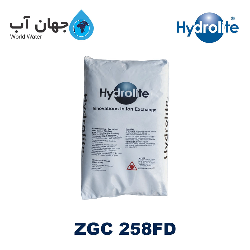 رزین کاتیونی فود گرید ZGC 258FD هیدرولایت