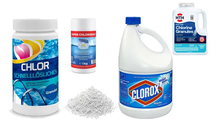 نوع سفید کننده کلر در ضد عفونی کردن آب چاه با روش شوک کلرزنی