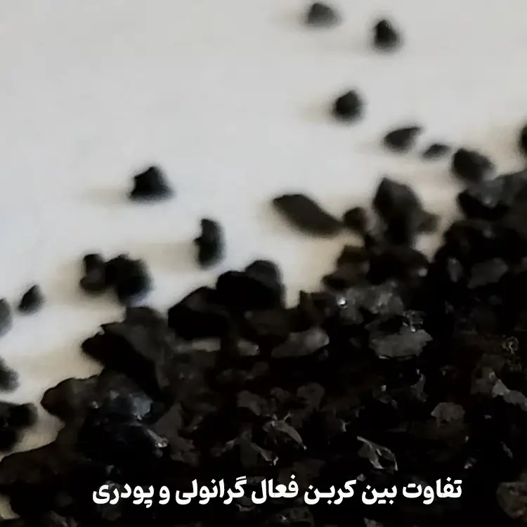 تفاوت بین کربن فعال گرانولی و پودری