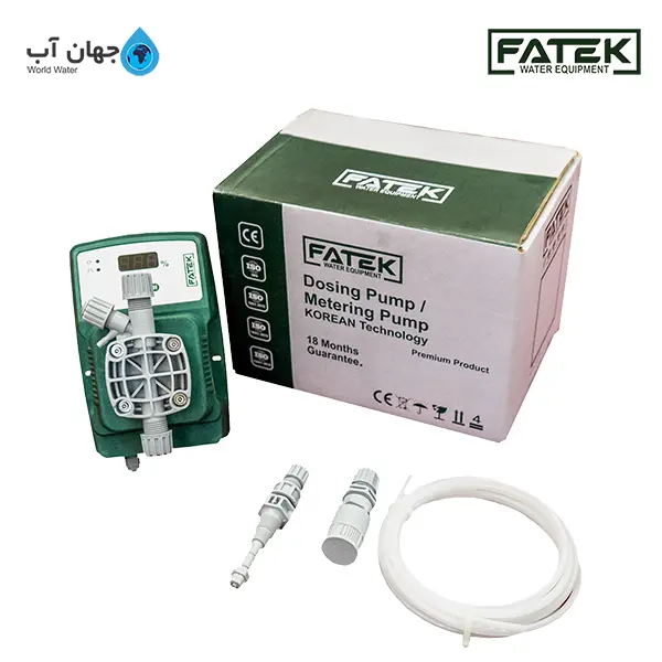 دوزینگ پمپ سلونوئیدی فاتک سری SDM-E FATEK به همراه لوازم جانبی و جعبه